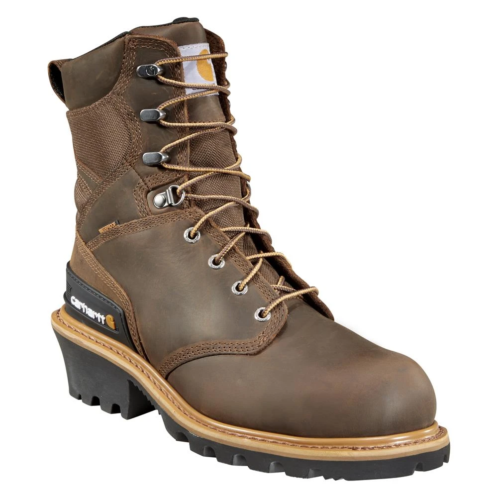 Men's Carhartt 8" Logger Composite Toe IN Waterproof Boots - Image 2