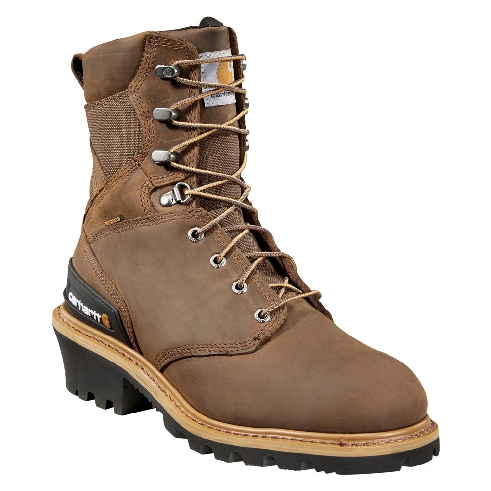 Men's Carhartt 8" Logger Composite Toe Waterproof Boots - Image 2