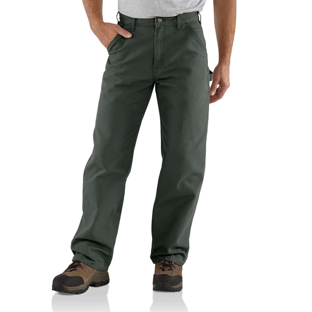 Carhartt® Duck Dungaree Pants, Moss, 40 X 32 - Image 2