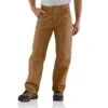 Carhartt® Loose Fit Washed Duck Utility Work Pant - Brown 42X30