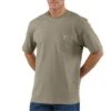 Carhartt® Heavyweight Short-Sleeve Pocket Shirt Tan Large