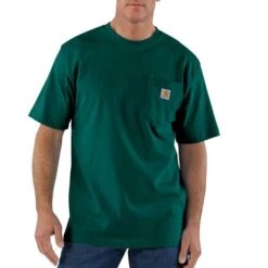 Carhartt® Heavyweight Short-Sleeve Pocket Shirt Green X-Large