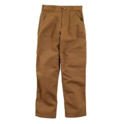 Carhartt CK8311-D15-7 Canvas Dungaree Pants Brown Size 7