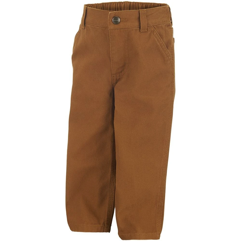 Carhartt CK8303-D15 Canvas Dungaree Pants Child Size 2T Brown