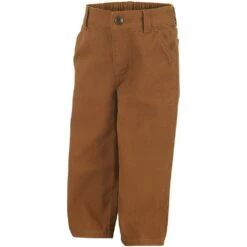 Carhartt CK8303-D15-6M Canvas Dungaree Brown Pants 6 Month Infant