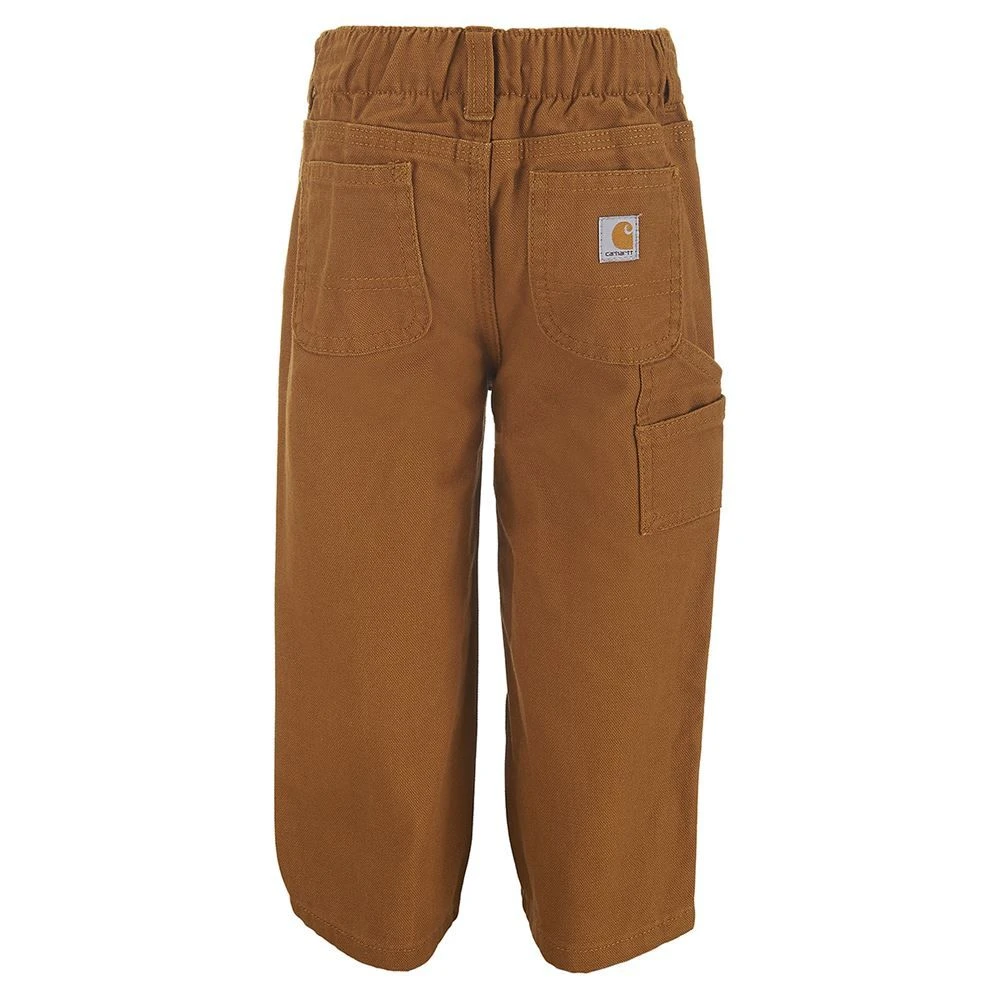Carhartt CK8303-D15-6M Canvas Dungaree Brown Pants 6 Month Infant - Image 2
