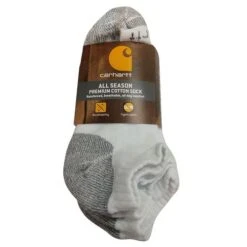 Carhartt® A60-3 Low Cut Work Socks, 3-Pack, White