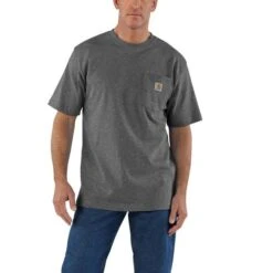 Carhartt® Short-Sleeve Pocket Shirt Gray 2X-Large