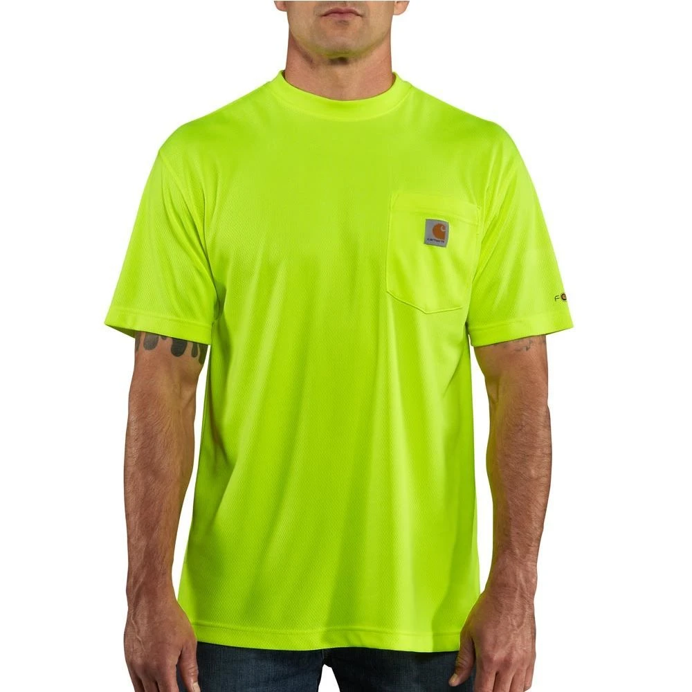 Carhartt Force® Color Enhanced Short-Sleeve T-Shirt, 2XL, Brite Lime