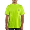 Carhartt Force® Color Enhanced Short-Sleeve T-Shirt, L, Brite Lime