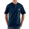 Carhartt® Men's Heavyweight Short-Sleeve Shirt, Navy/L