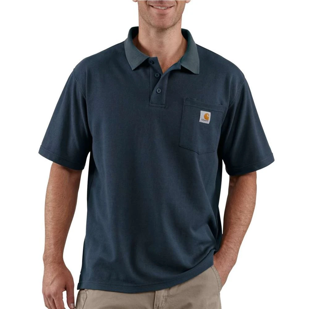 Carhartt® Navy Polo With Pocket, XL - Image 2