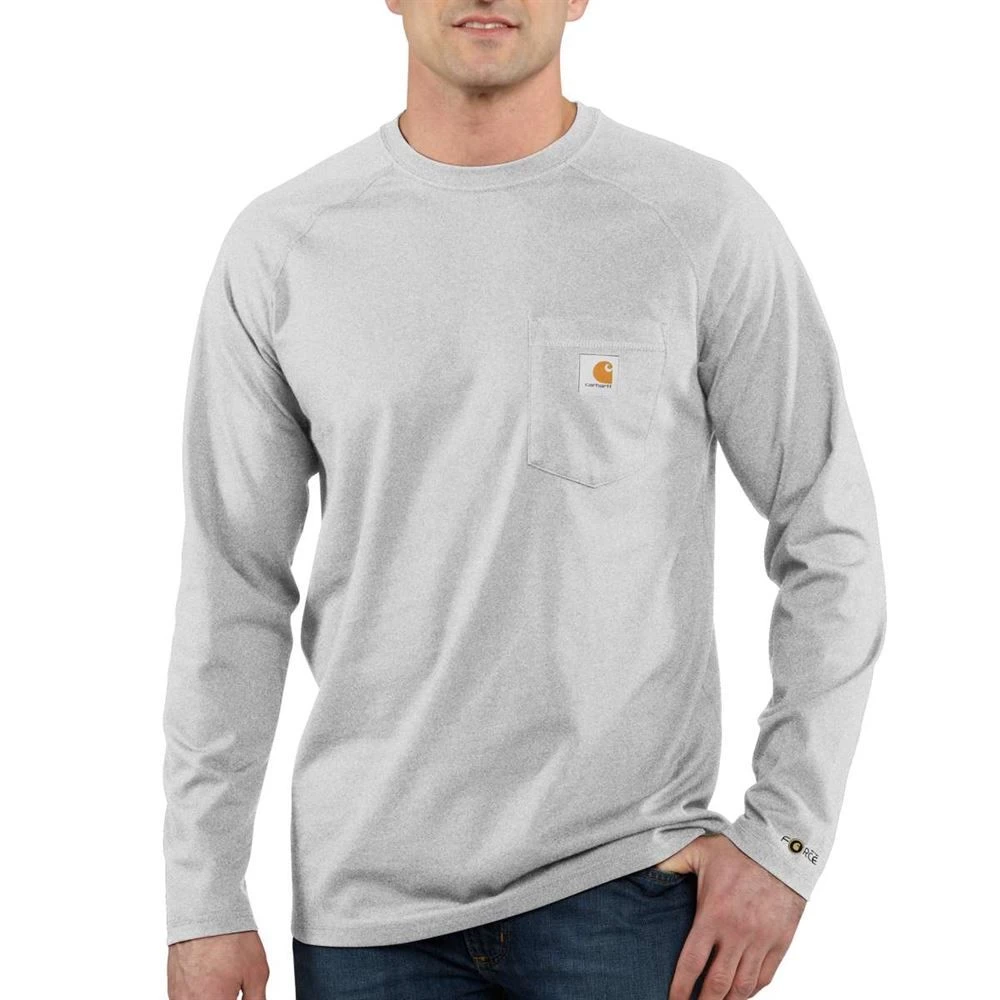Carhartt ForceĀ® Cotton Delmont T-Shirt, 2XL, Heather Gray - Image 2