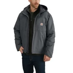 CarharttĀ® Full SwingĀ® Loose Fit Quick Duck Insulated Jacket Gray 2XL