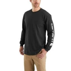 Carhartt® Long Sleeve Graphic Shirt Black Medium