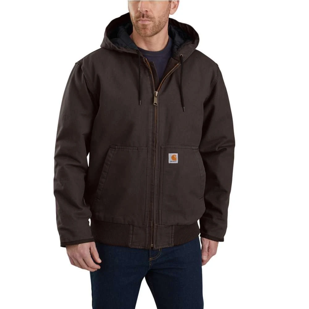 CarharttĀ® Washed Insulated Jacket - Dark Brown, M - Image 2