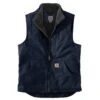 Carhartt® Women's Washed Duck Sherpa Lined Vest, Navy/XL