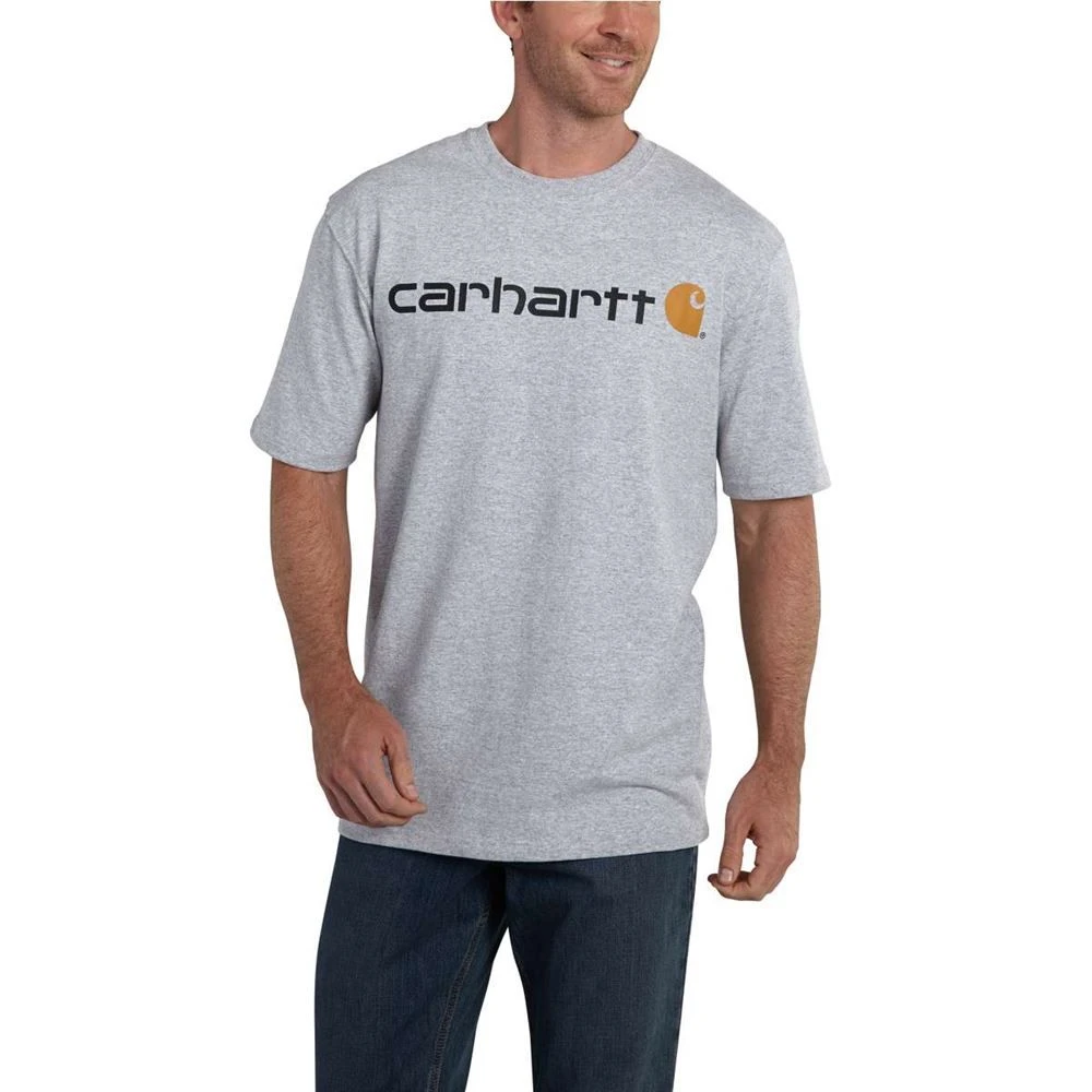 CarharttĀ® Men's Logo T-Shirt, Heather Gray, Large