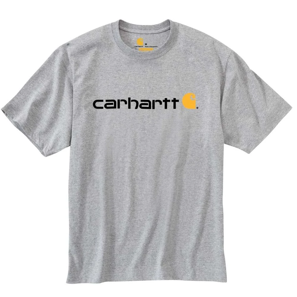 CarharttĀ® Men's Logo T-Shirt, Heather Gray, Large - Image 4