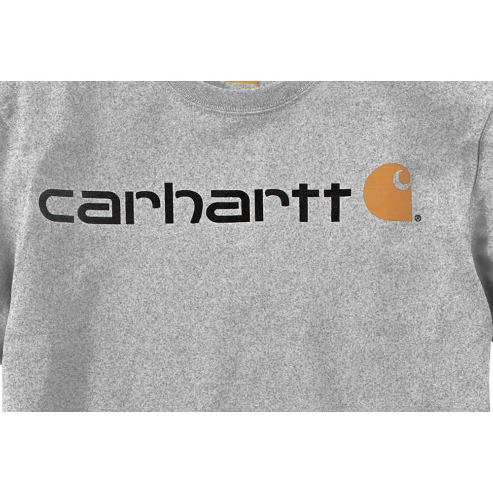 CarharttĀ® Men's Logo T-Shirt, Heather Gray, Large - Image 3