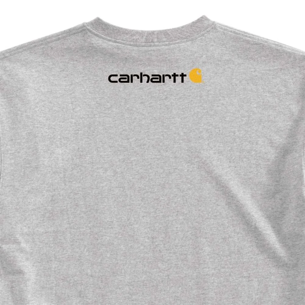 CarharttĀ® Men's Logo T-Shirt, Heather Gray, Large - Image 2