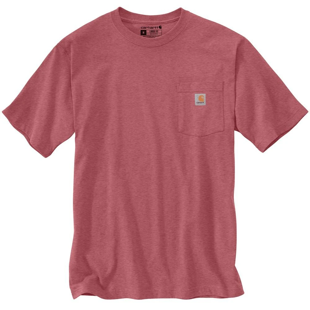 CarharttĀ® Short-Sleeve Pocket T-Shirt, Blush Pink Heather, 4XL