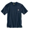 Carhartt® Heavyweight Short-Sleeve Pocket Shirt Navy X-Large Tall