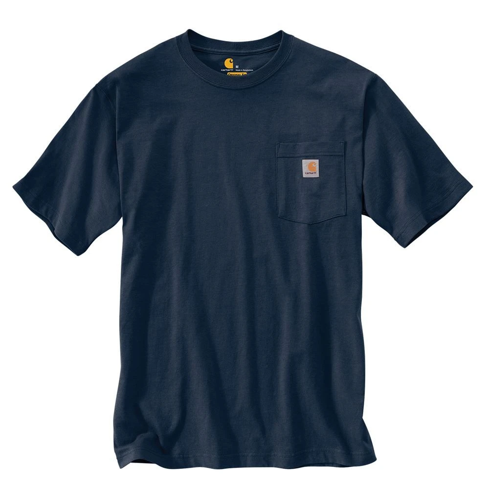 Carhartt® Heavyweight Short-Sleeve Pocket Shirt Navy X-Large Tall
