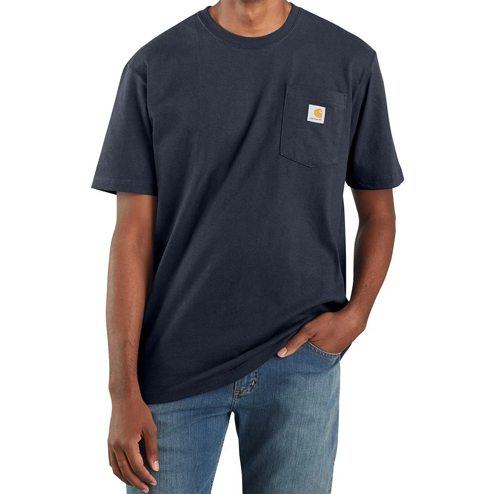 Carhartt® Heavyweight Short-Sleeve Pocket Shirt Navy X-Large Tall - Image 2