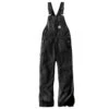 Carhartt® Quilt Lined Bib Overalls Black Extra Large Tall