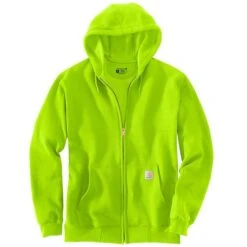 Carhartt® Brite Lime Loose Fit Full-Zip Hooded Sweatshirt (M)