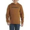 Carhartt® Youth Medium Hoodie Brown