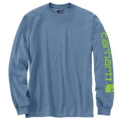 Carhartt® Loose Fit Long-sleeve Logo Blue/Gray Shirt XL