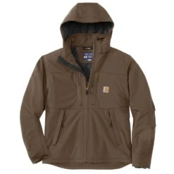 Carhartt® Super Dux™ Insulated Brown Jacket With Hood XL