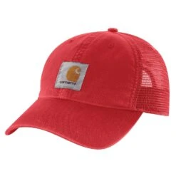 Carhartt® Red Mesh Back Cap