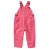 Carhartt® Pink Canvas Bib Overall 2T
