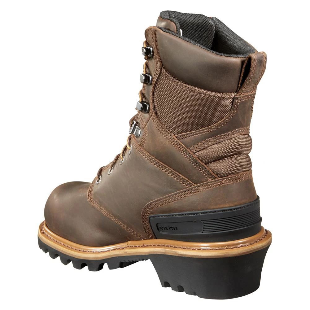 Men's Carhartt 8" Logger Composite Toe IN Waterproof Boots - Image 3