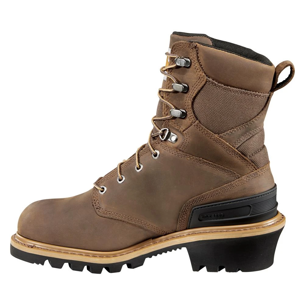 Men's Carhartt 8" Logger Composite Toe Waterproof Boots - Image 4