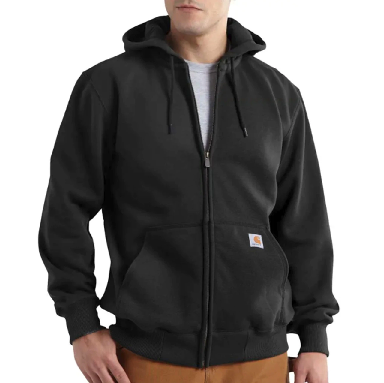 Carhartt Mens Rain Defender Paxton Heavyweight Hooded Zip-Front Sweatshirt - Image 4