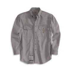 CARHARTT - FLAME RESISTANT TWILL SHIRT WITH POCKET FLAP