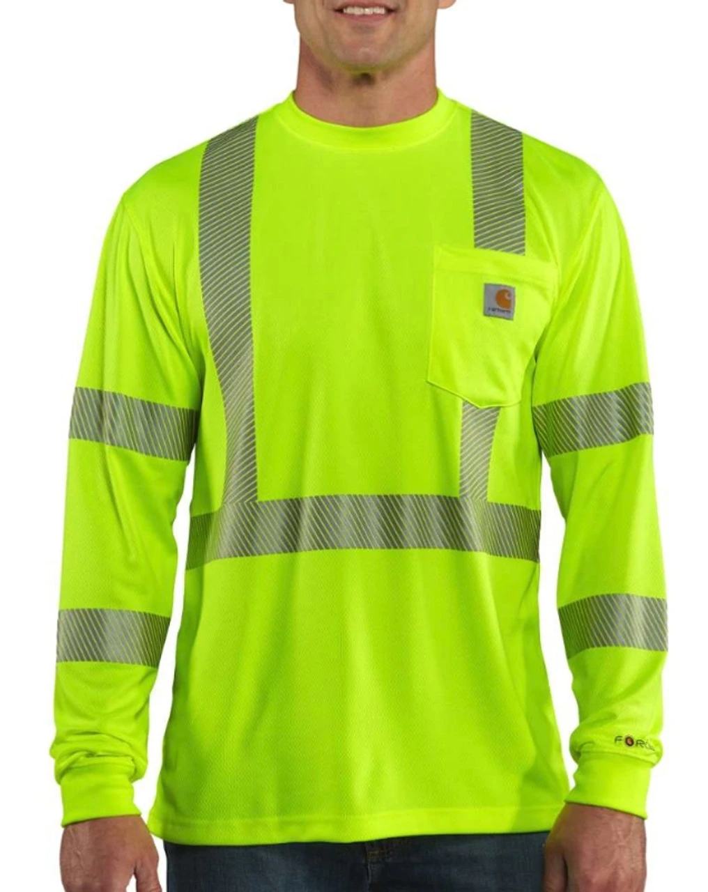 Carhartt - Mens High Visibility Long Sleeve Class 3 T-Shirt