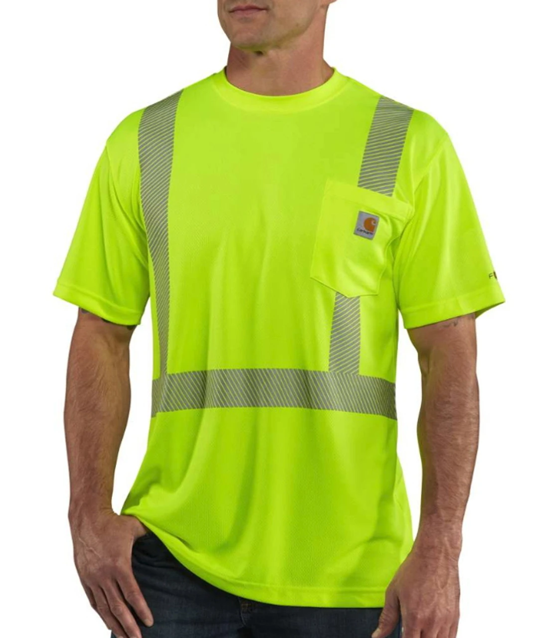 Carhartt - Mens Force High-Visibility Short Sleeve Class 2 T-Shirt