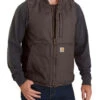 Carhartt Mens Washed Duck Insulated Rib Collar Vest
