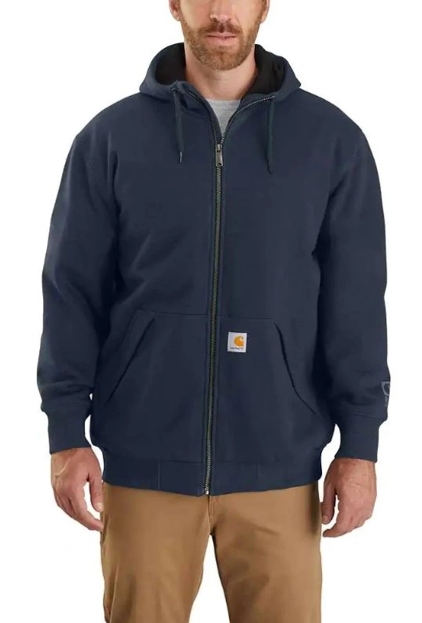 Carhartt Mens Rain Defender Original Fit Midweight Thermal Lined Full Zip Hooded Sweatshirt - Image 2
