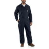 Carhartt Carhartrt Mens Dark Navy Flame-Resistant Loose Fit Twill Coverall
