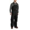 Carhartt Mens Black Loose Fit Firm Duck Insulated Biberall