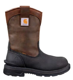 Carhartt Mens Dark Brown - Black Ironwood Waterproof Insulated 11 Inch Wellington Boot