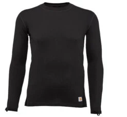 Carhartt Men's Force Lightweight Stretch Grid Base Layer Crewneck Top